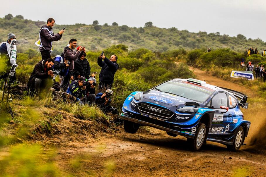 His M-Sport teammate Elfyn Evans was running well in Stage 10 on Saturday in Argentina. His M-Sport teammate Elfyn Evans was running well in Stage 10 on Saturday in Argentina.